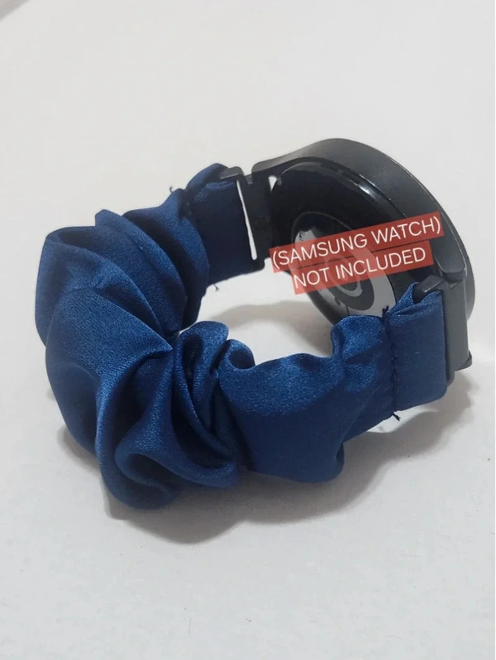 Scrunchies Watch Band for 20mm Compatible with Samsung7, 6, 5, 4  Color:NavyBlue